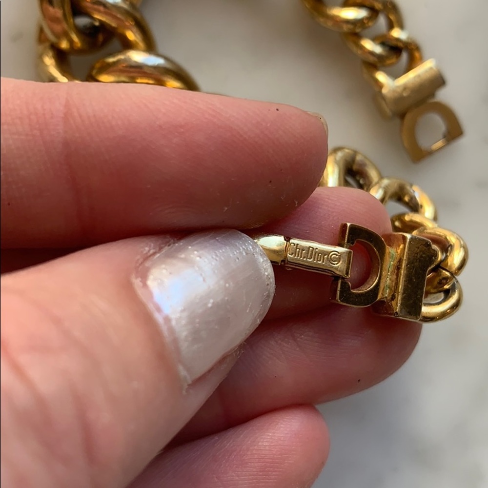 Vintage Christian Dior chain bracelet - Picture 3 of 8